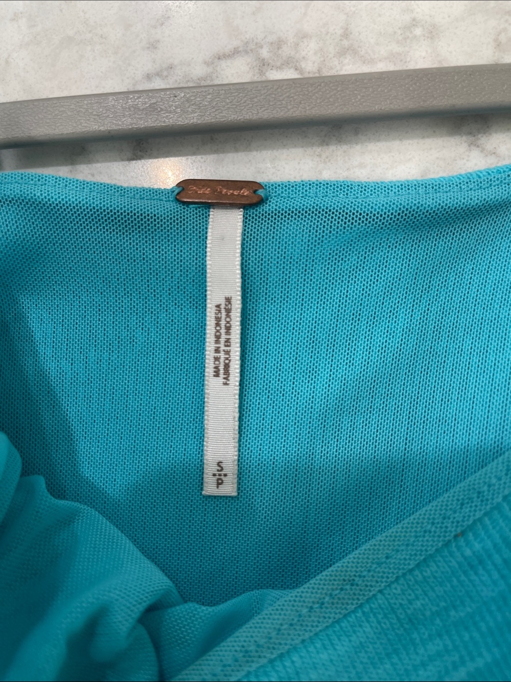 Free People Turquoise Tie-Strap Scoop Neck Tank - Picture 2 of 3